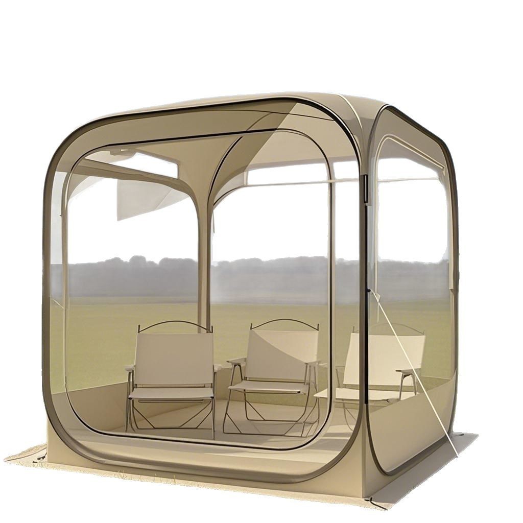 cross-border pvc transparent starry sky tent outdoor courtyard barbecue camping pop-up portable quick-match bubble house details Picture