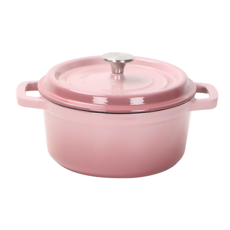 enamel pot cast iron pot thick soup pot cookware enamel pan one piece dropshipping factory collection round foreign trade set full figure