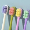 wanmao toothbrush adult soft hair dopamine color bristle high-end couple ultra-fine gum care toothbrush dense hair 6 bundles full figure