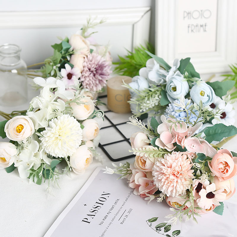 artificial flower garden decoration engineering outdoor home ornaments rose factory wholesale wedding shooting props scene full figure