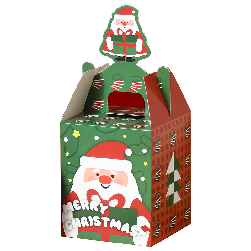 christmas gift box apple box christmas eve packing box creative candy box christmas portable gift box wholesale gift Specification drawing