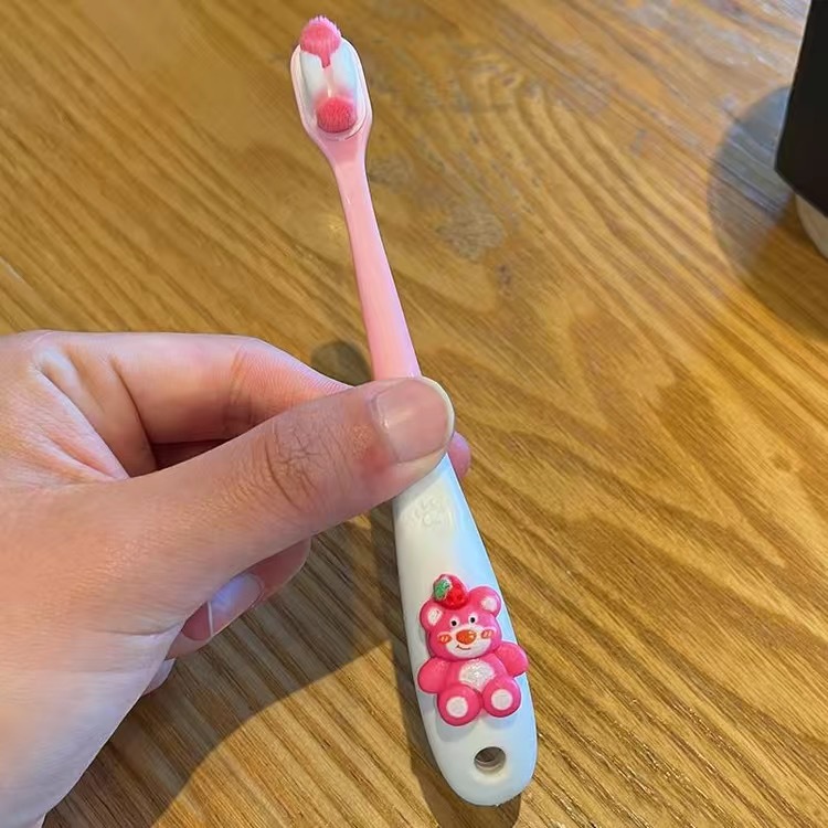 sanrio series 2-12 years old soft fur children's toothbrush 3 to 6 years old 0 to 3 years old baby girl soft fur comfortable Specification drawing