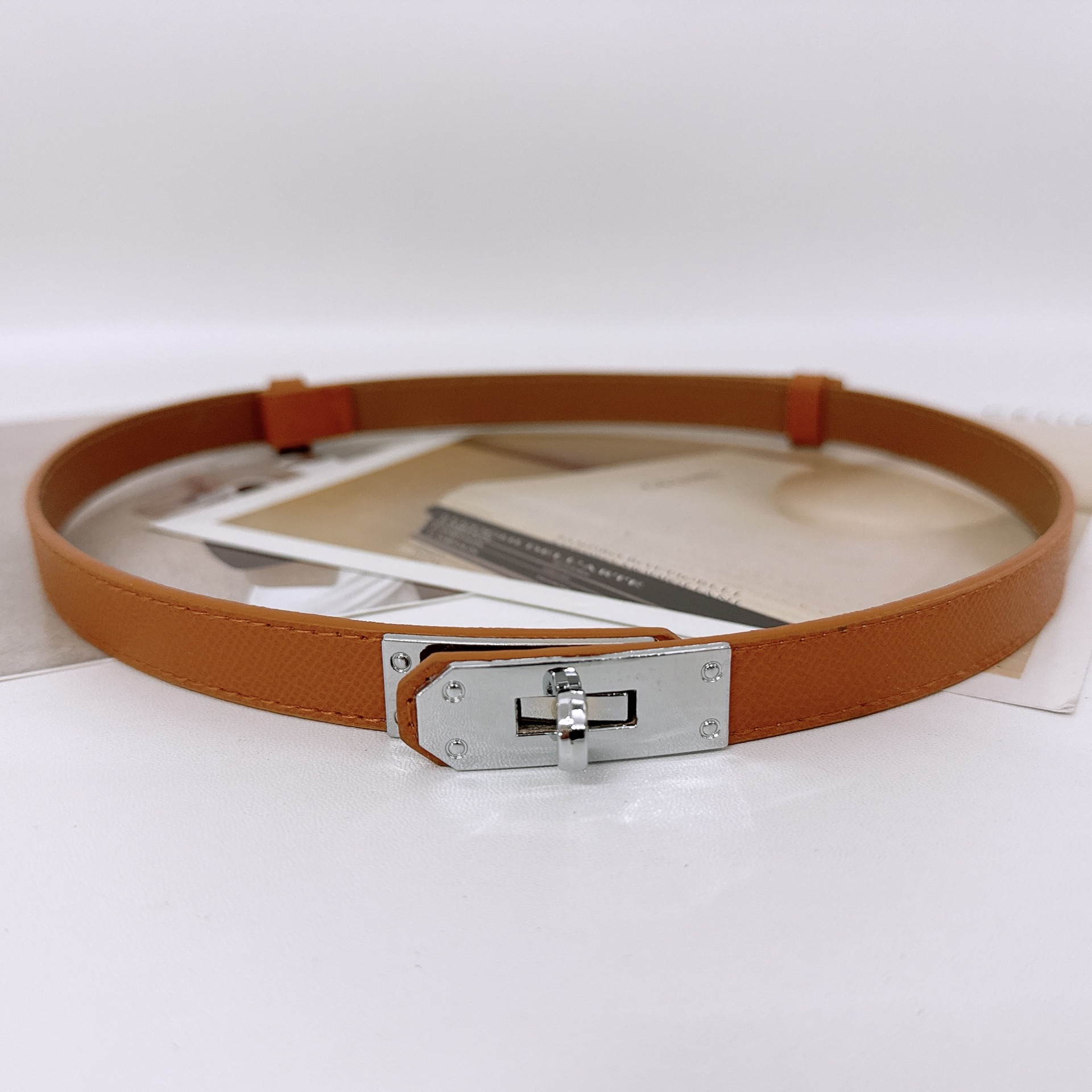 kelly belt lock adjustable thin belt fashion all-match with business suit and dress decorative waist belt for women full figure