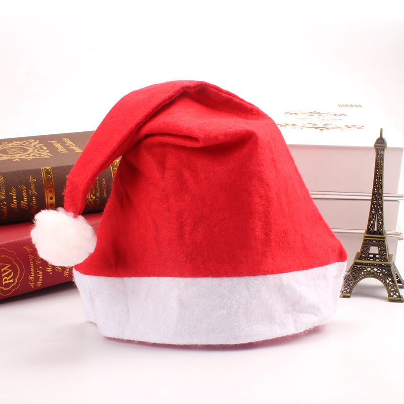 christmas hat ordinary non-woven christmas decorations hat children adult christmas hat holiday factory wholesale Specification drawing