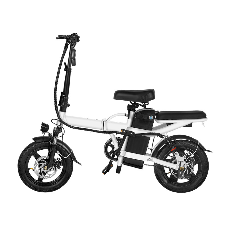 cross-border two shock absorption folding electric bicycle two-wheel electrocar substitute driving car battery car factory 48v battery car Item Picture
