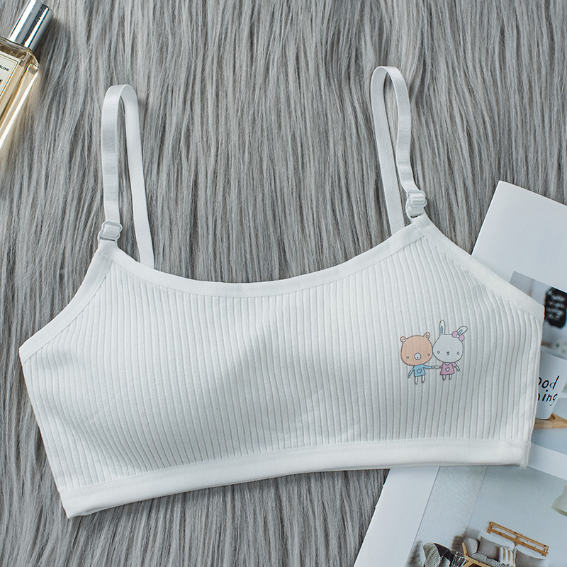 [spot delivery in seconds] student underwear adjustable cotton vest high school student junior high school development sports bra Application Scenario