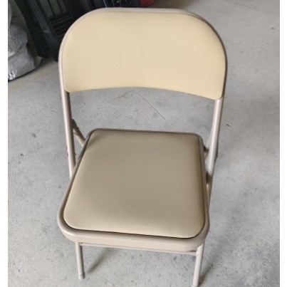 folding chair metal household simple armchair portable dining chair training chair office computer chair stool folding chair details Picture