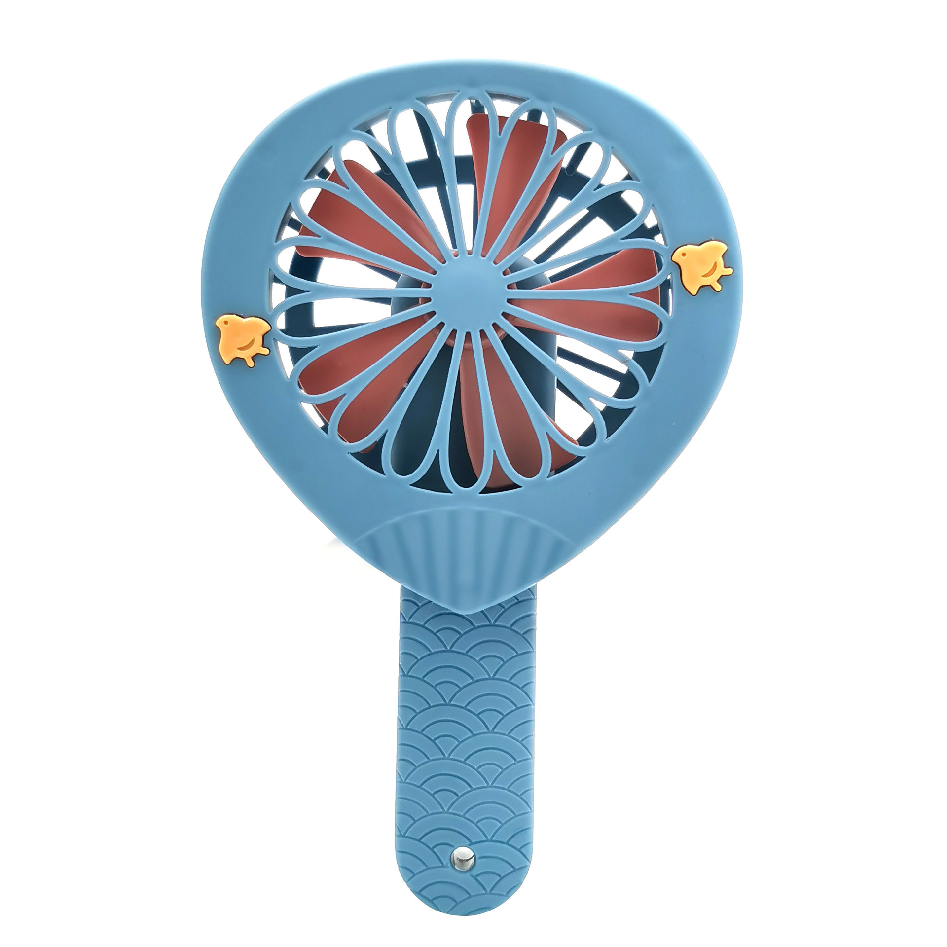 creative hand pressure manual fan little fan mini cute portable portable hand gift free logo hand pressure Item Picture