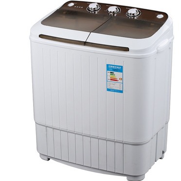 double barrel semi-automatic washing machine dehydration stainless steel barrel underwear washing machine mini small household washing machine Item Picture