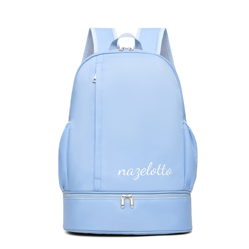 swimming sports backpack dry wet separation backpack strap shoes warehouse oxford cloth leisure large capacity waterproof travel backpack Specification drawing