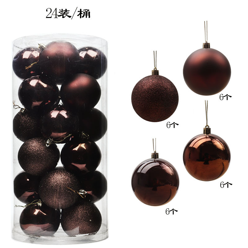 christmas decorating ball electroplating plastic ball 3468cm barrel christmas ball mall suspended ceiling christmas tree pendant hanging ball Application Scenario