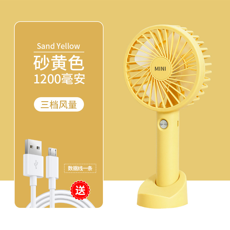 popular 2023 new handheld folding little fan mini-portable usb desktop hand-held electric fan wholesale gift full figure