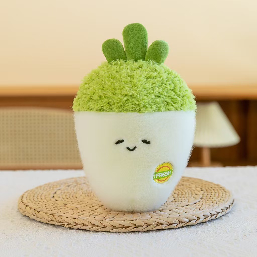 plush toy fruit doll cute vegetable doll prize claw doll company wedding scene interactive ankle biter Application Scenario