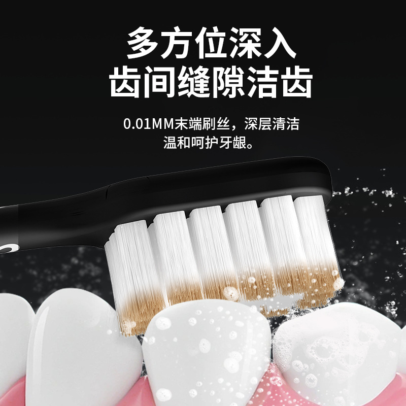 [c-end hot sale] advanced soft-bristle toothbrush wide head cleaning gum care ins wind non-slip handle couple home toothbrush Specification drawing