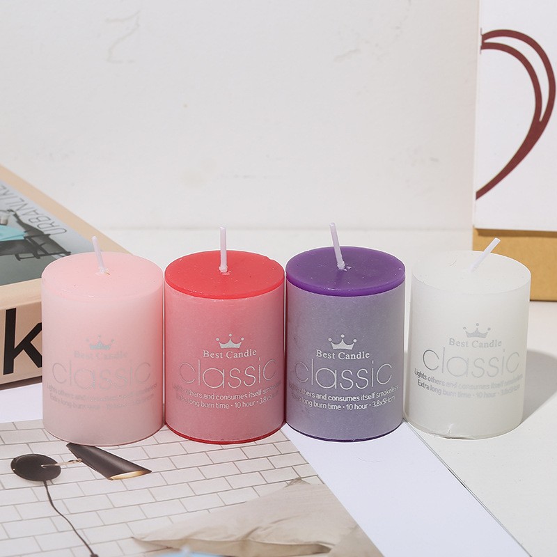 cylindrical candle aromatherapy candle fragrance candlestick small joss sticks creative home decoration gift can be wholesale details Picture
