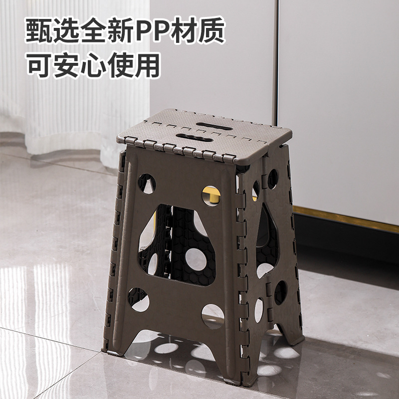 foldable stool stall chair fishing outdoor camping portable household plastic folding small bench wholesale Specification drawing