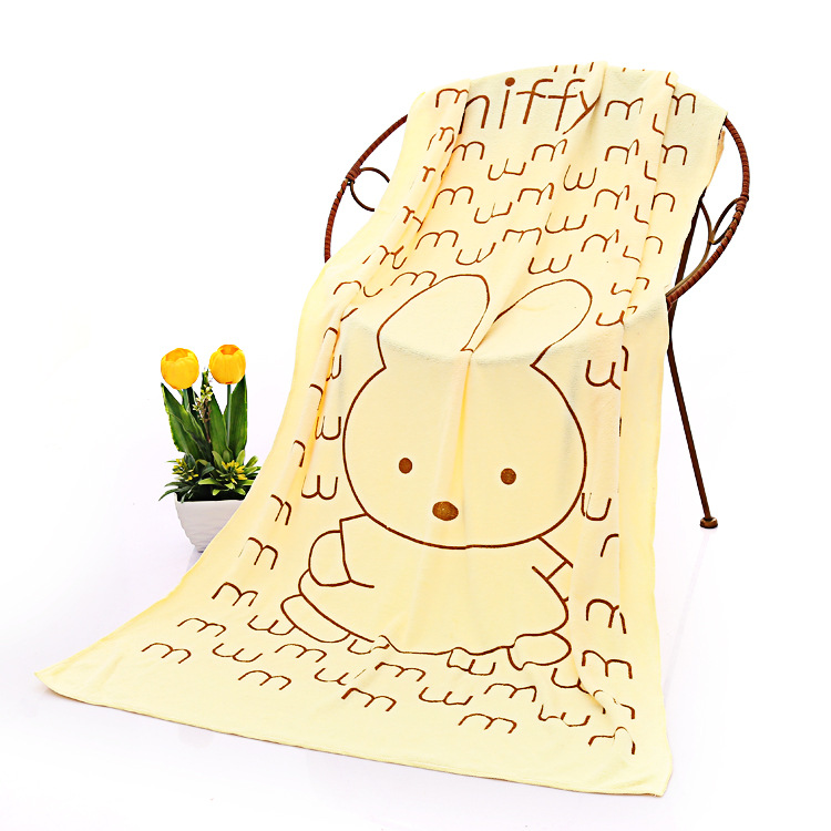 gao yang towel bath towel wholesale cartoon bath towel for children water-absorbing quick-drying beach towel 70*140 adult home use bath towel Application Scenario