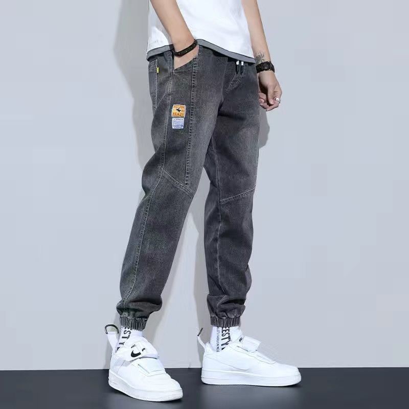 non-magnetic non-iron jeans men's stain-resistant wear-resistant large size harem casual pants work work pants spring and autumn trousers details Picture