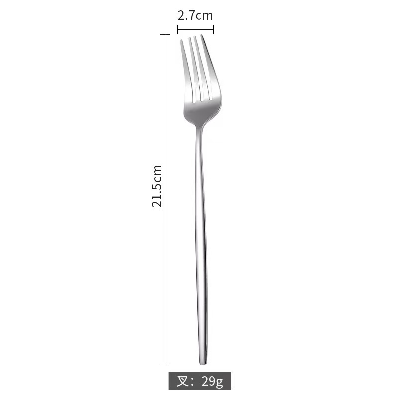 cross-border handle portugal stainless steel knife, fork and spoon tableware four-piece set 24pcs dessert spoon fork steak knife full figure