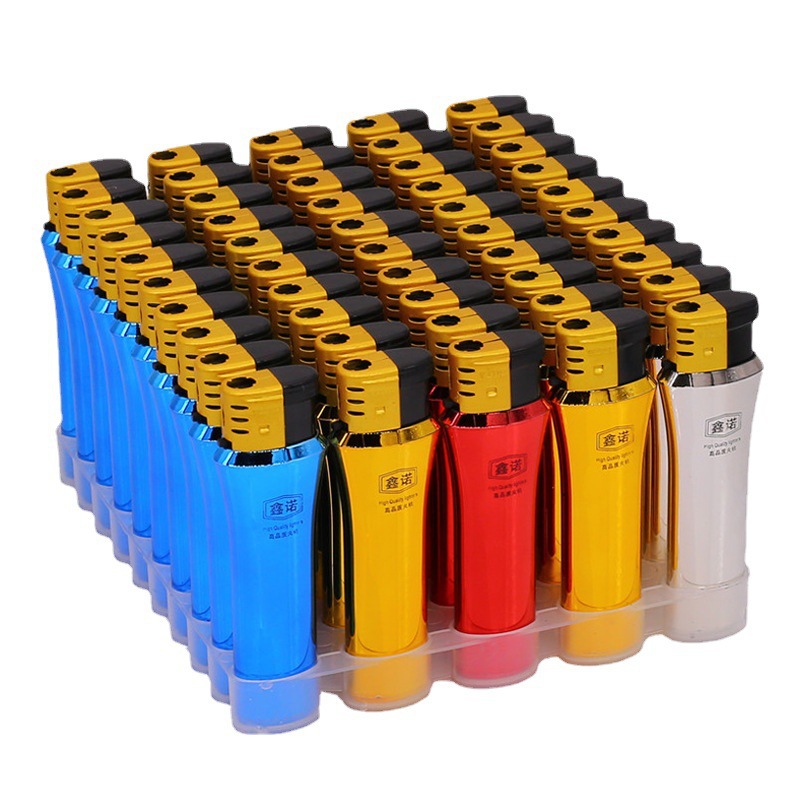 factory wholesale disposable grinding wheel lighter free printing order advertising good-looking windproof lighter customization Item Picture