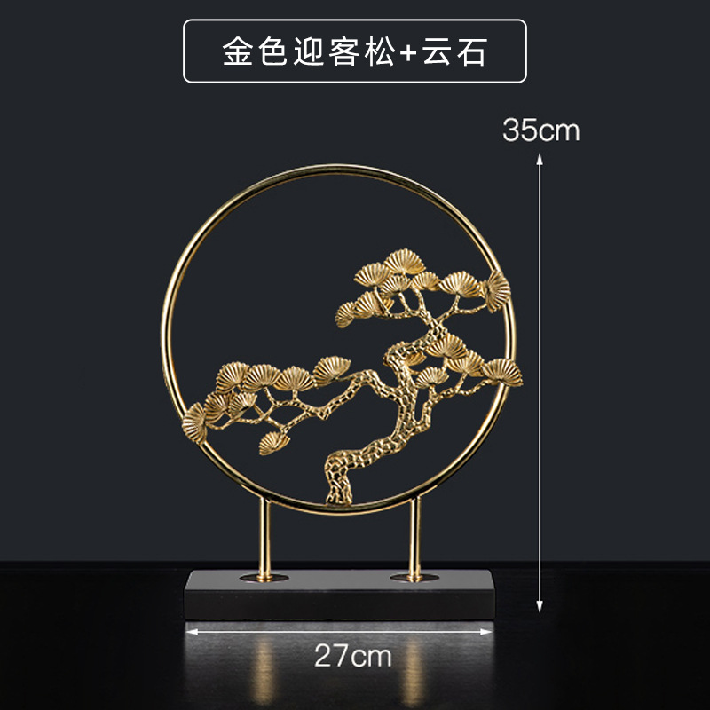 fortune deer hengtong lucky copper deer home decorations living room entrance office desk surface panel light luxury high-grade ornaments details Picture