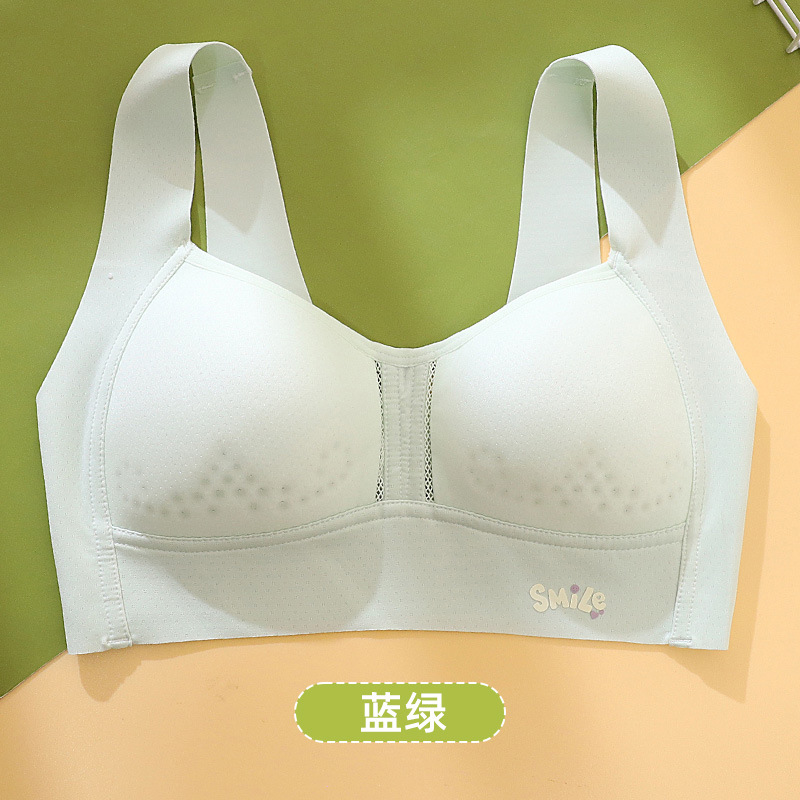 adolescent girl bra junior high school student girl two-stage bra sports vest seamless growth period underwear details Picture
