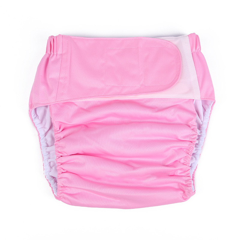 adult cloth diaper plus-sized velcro diaper washable breathable leak-proof incontinence-proof apron factory direct sales hair generation Item Picture