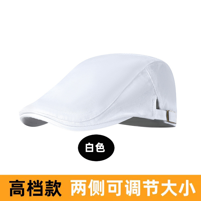 spot cotton beret advance hats men's and women's sun hats fashion chef cap milk tea shop advertising cap full figure