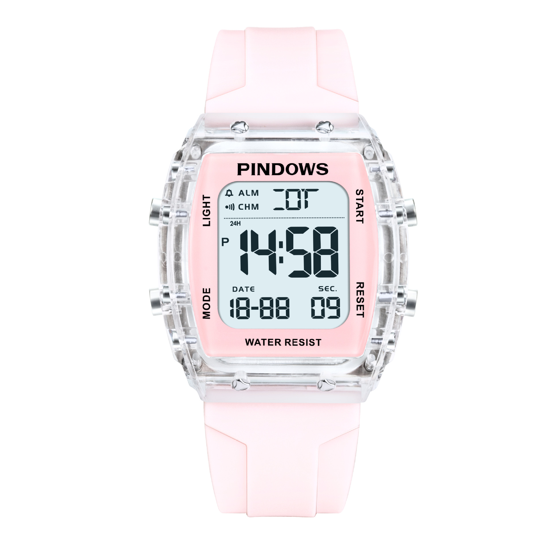 fashion led alarm clock calendar week skin-friendly strap 50 m waterproof student electronic watch foreign trade Application Scenario