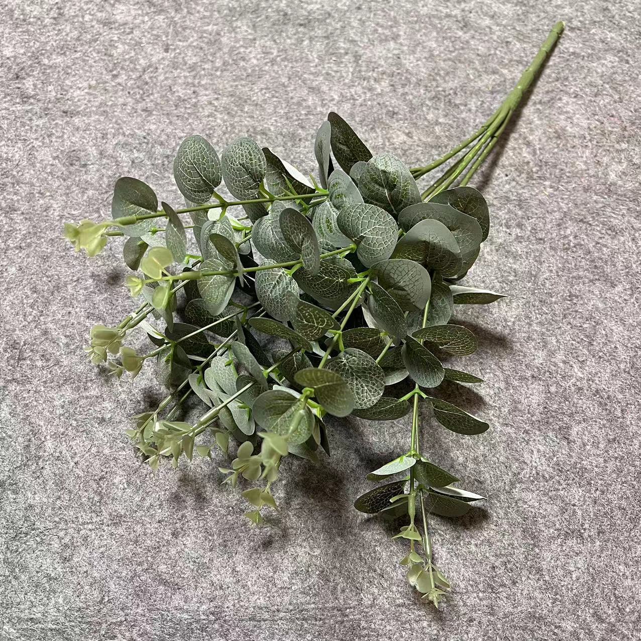 popular eucalyptus zamioculcas leaves artificial flower cross-border supply wedding flower arrangement accessories greenery and fake flowers decoration wholesale details Picture
