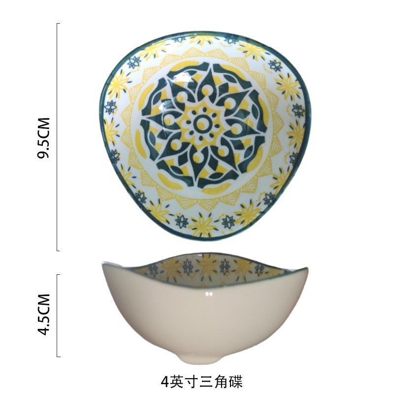 ceramic morocco small plate restaurant seasoning dish sauce dish snack plate dish saucer dish soy sauce small bowl spice powder dish Application Scenario