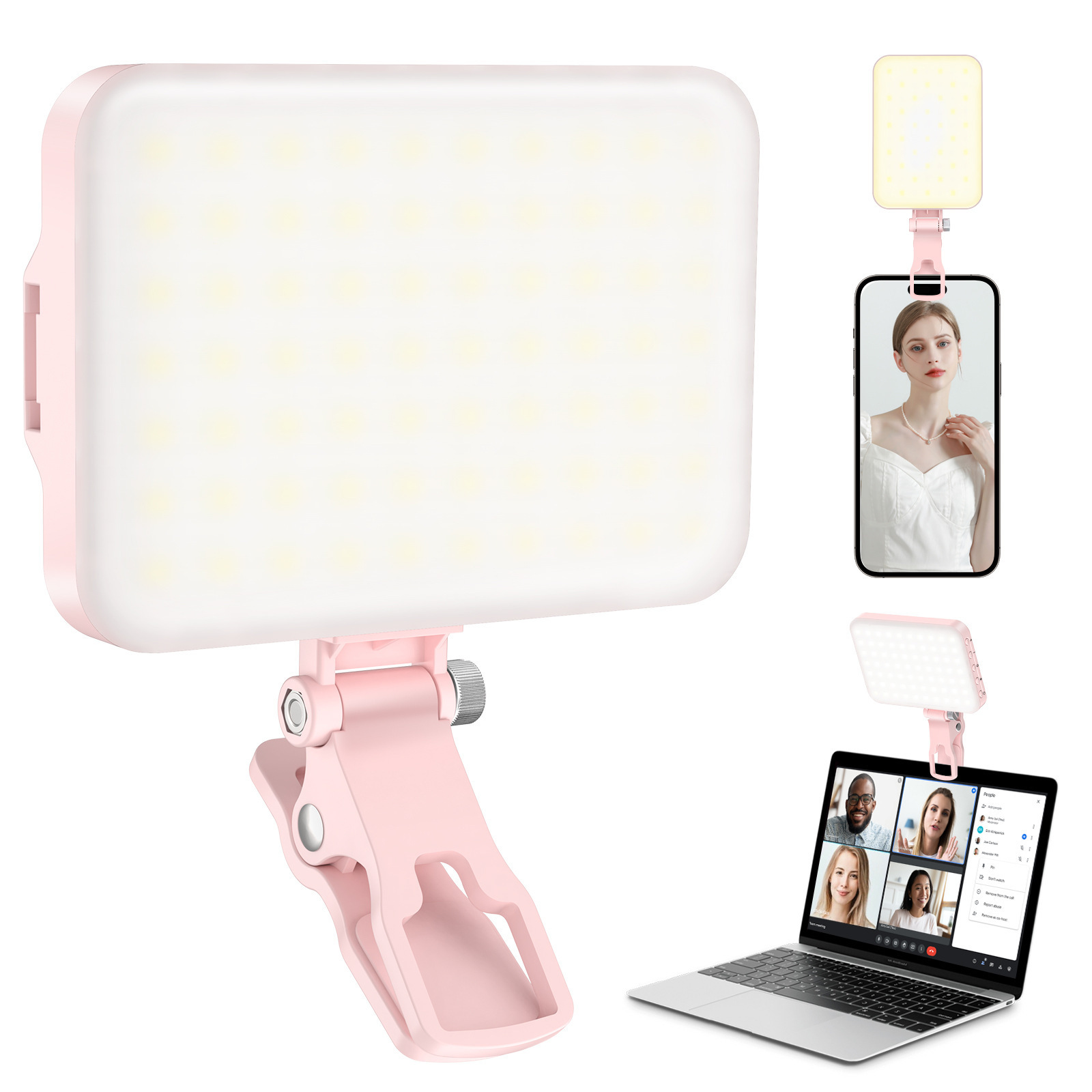hot pocket led light amazon conference mobile phone fill-in light computer live and photo shooting portable details Picture