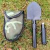 multifunctional folding shovel car four-in-one stainless steel life-saving shovel camping small outdoor engineering shovel Specification drawing