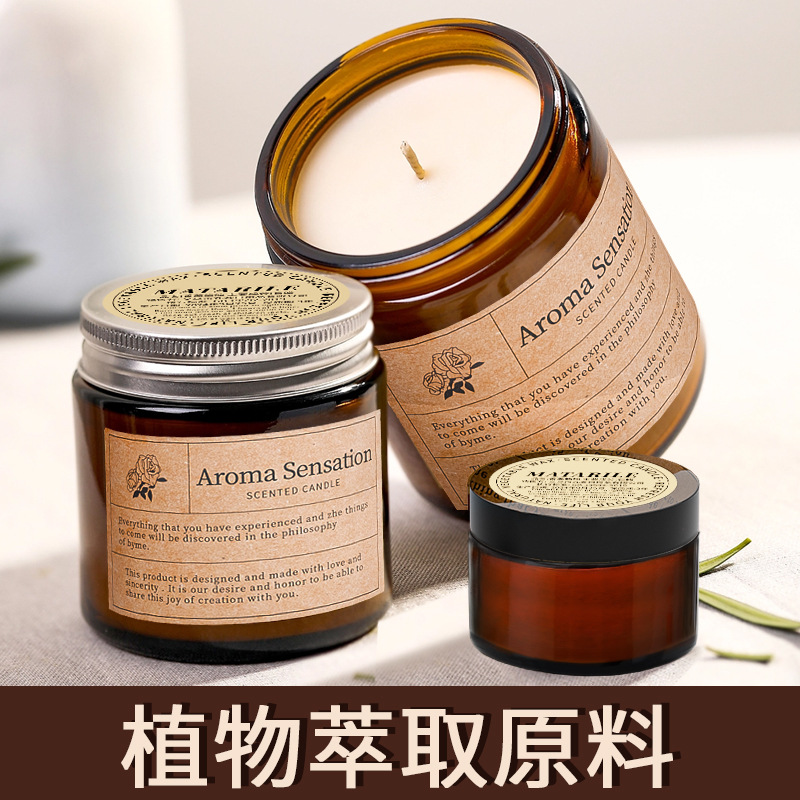 aromatherapy candle lasting incense sleep aid bedroom light perfume high-grade essential oil aromatherapy romantic ornaments gift hand gift details Picture