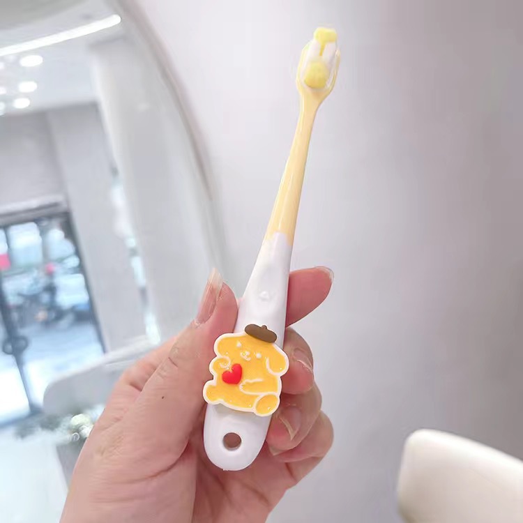 sanrio series 2-12 years old soft fur children's toothbrush 3 to 6 years old 0 to 3 years old baby girl soft fur comfortable Application Scenario