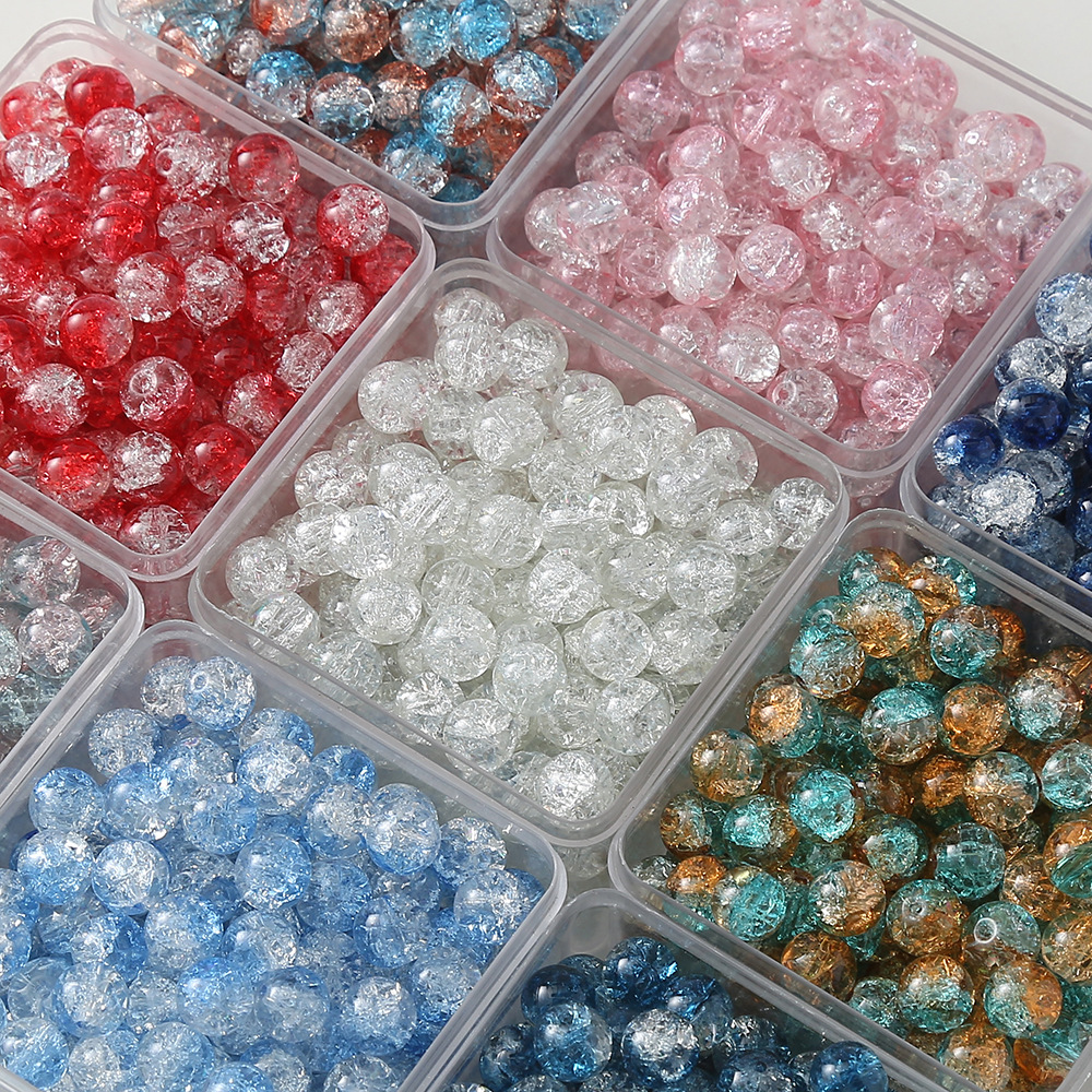 10mm jade broken glass beads diy accessories scattered beads handmade beaded paint ornament material antique bracelet necklace full figure