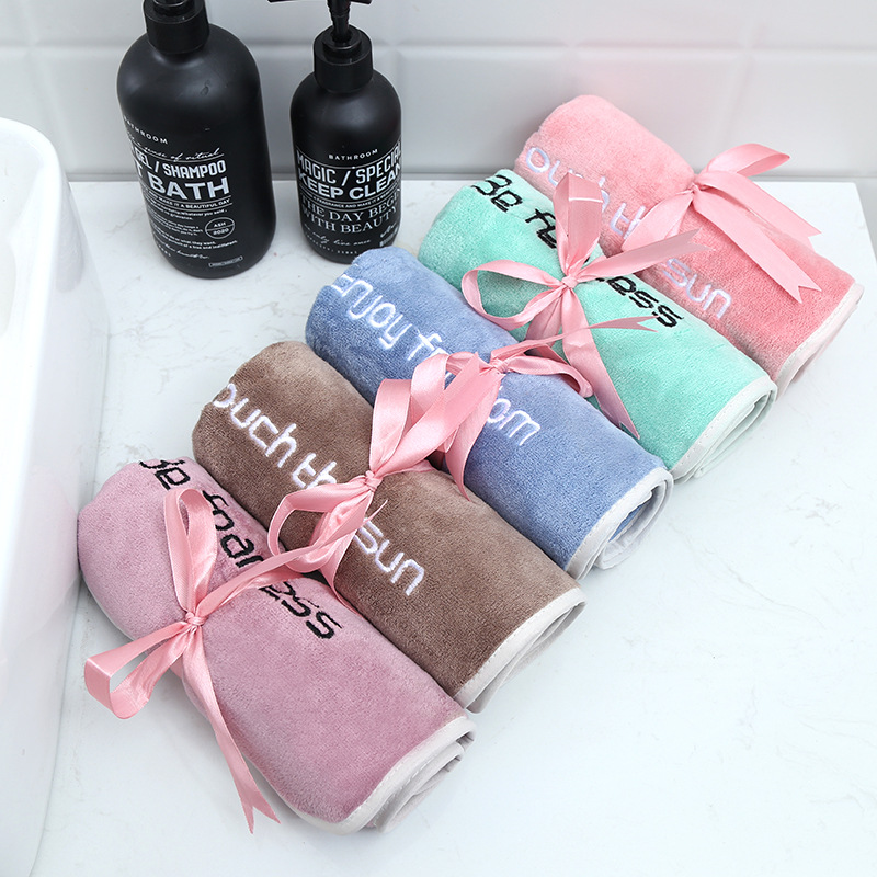factory wholesale youth towel little daisy minimalism towel thickened absorbent household daily printed logo full figure