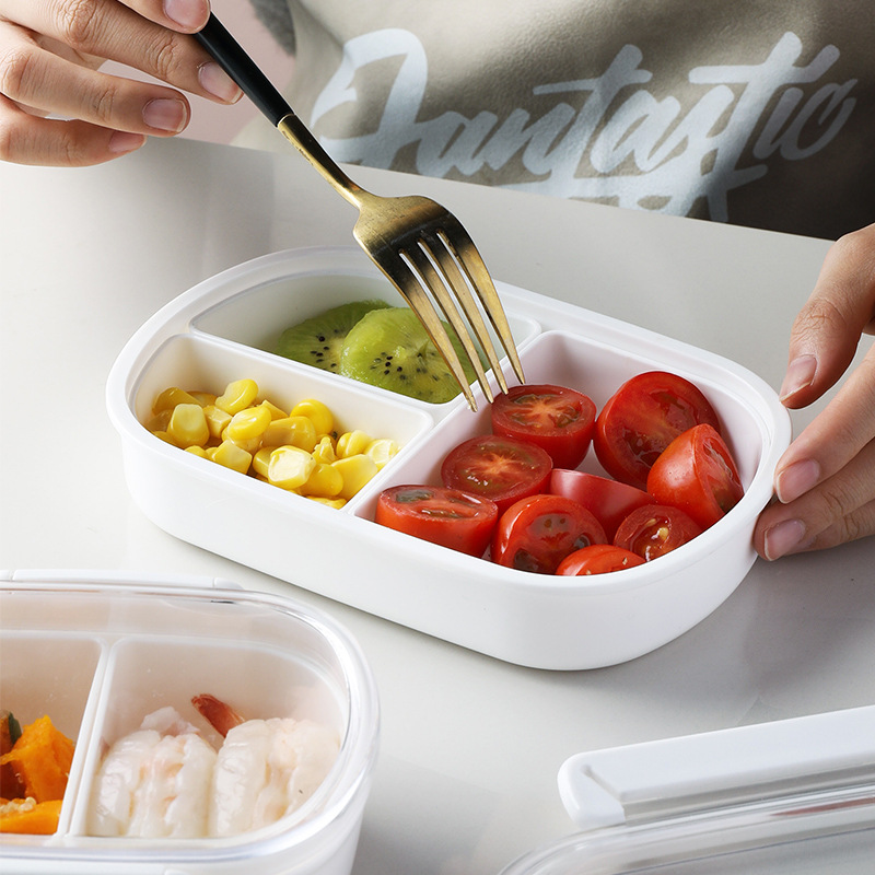 student insulated lunch box special lunch box for microwave oven plastic sealed fruit food compartment crisper lunch box Application Scenario