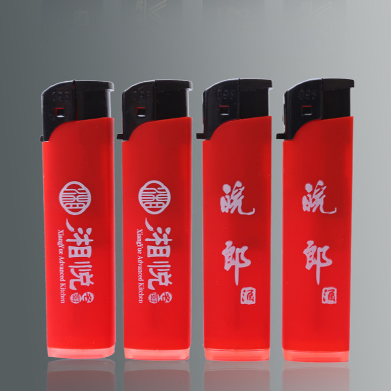 factory disposable lighter wholesale custom frosted customized printing creative advertising windproof lighter details Picture