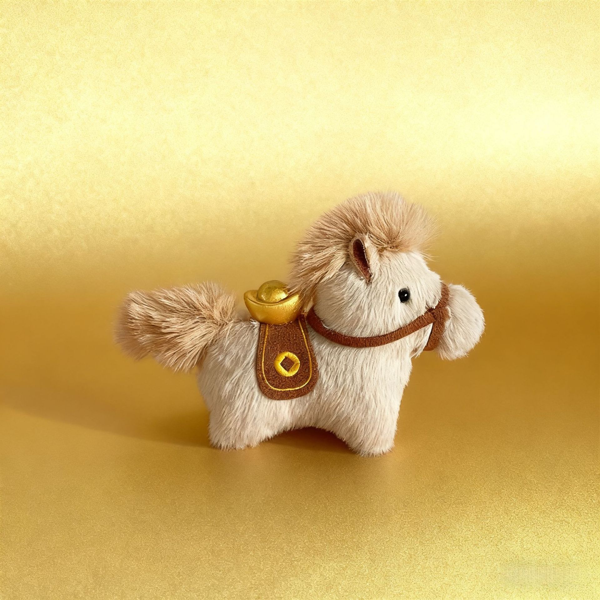 2026 year of the horse zodiac pony plush toy pendant doll cute immediately rich mascot doll pendant details Picture