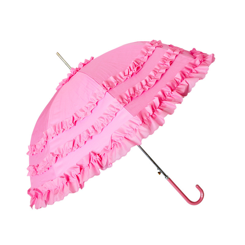 lolita lace princess umbrella umbrella lace umbrella straight rod sunshade sun protection bride wedding umbrella sunny umbrella long handle umbrella Application Scenario