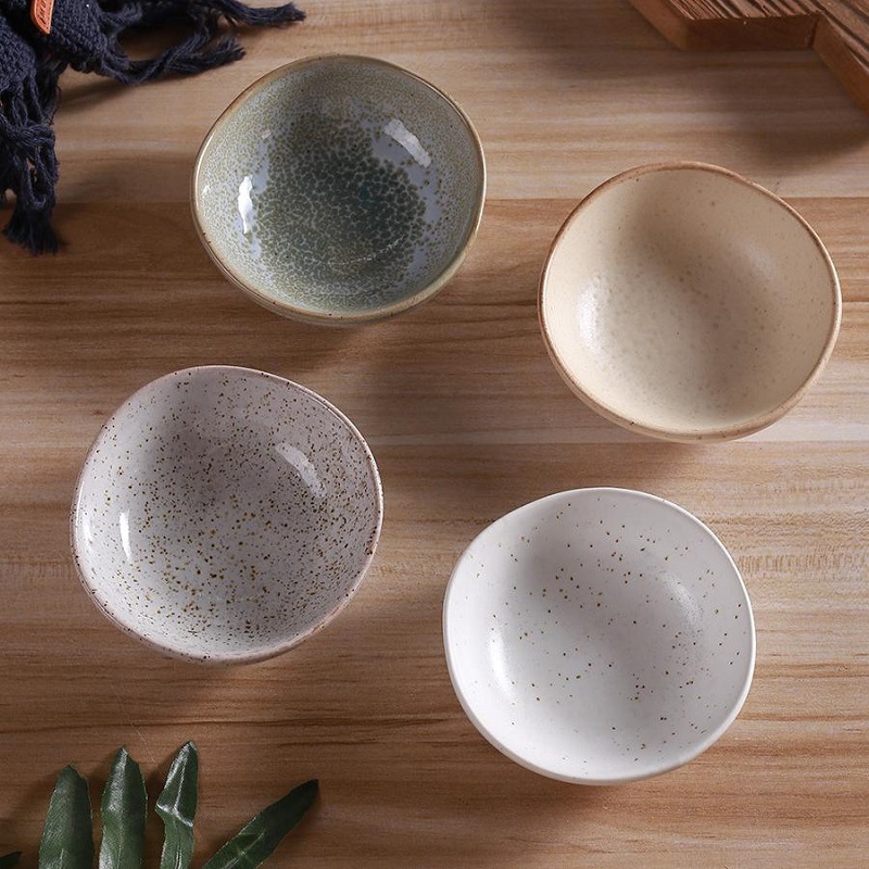 kai kai er creative saucer dish household ceramics soy sauce vinegar dish good-looking sauce dish saucer seasoning dish cross-border full figure