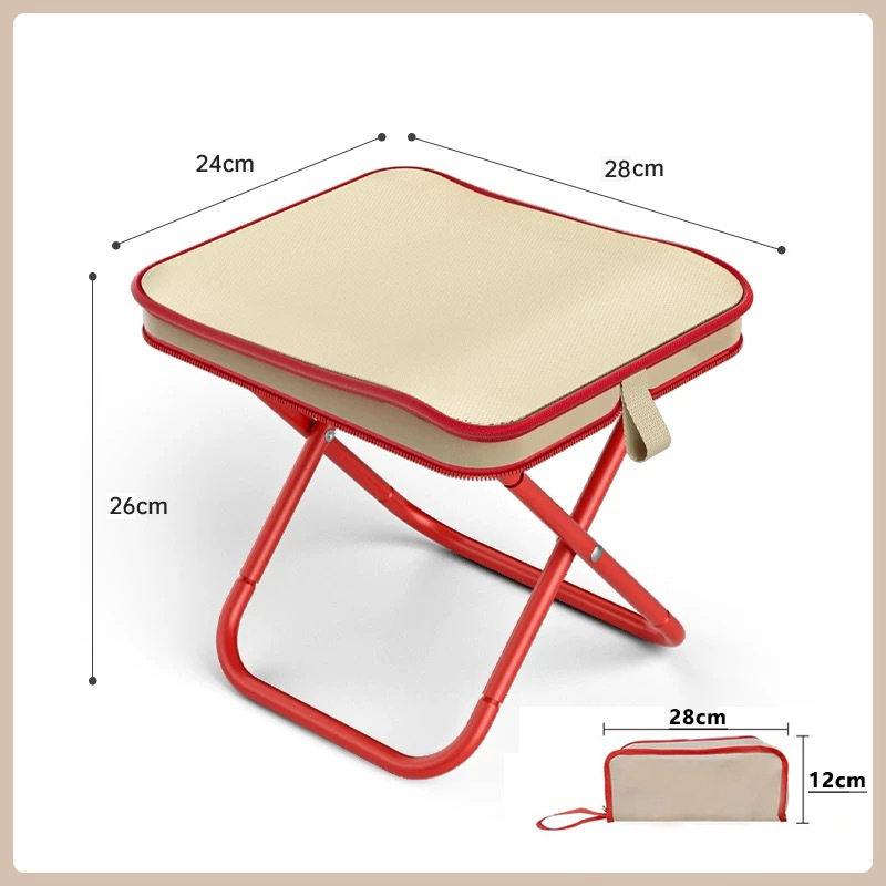 pencil case folding stool pencil case camp chair portable folding chair hand bag chair outdoor camping fishing stool folding chair details Picture