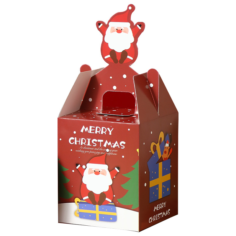christmas gift box apple box christmas eve packing box creative candy box christmas portable gift box wholesale gift Item Picture