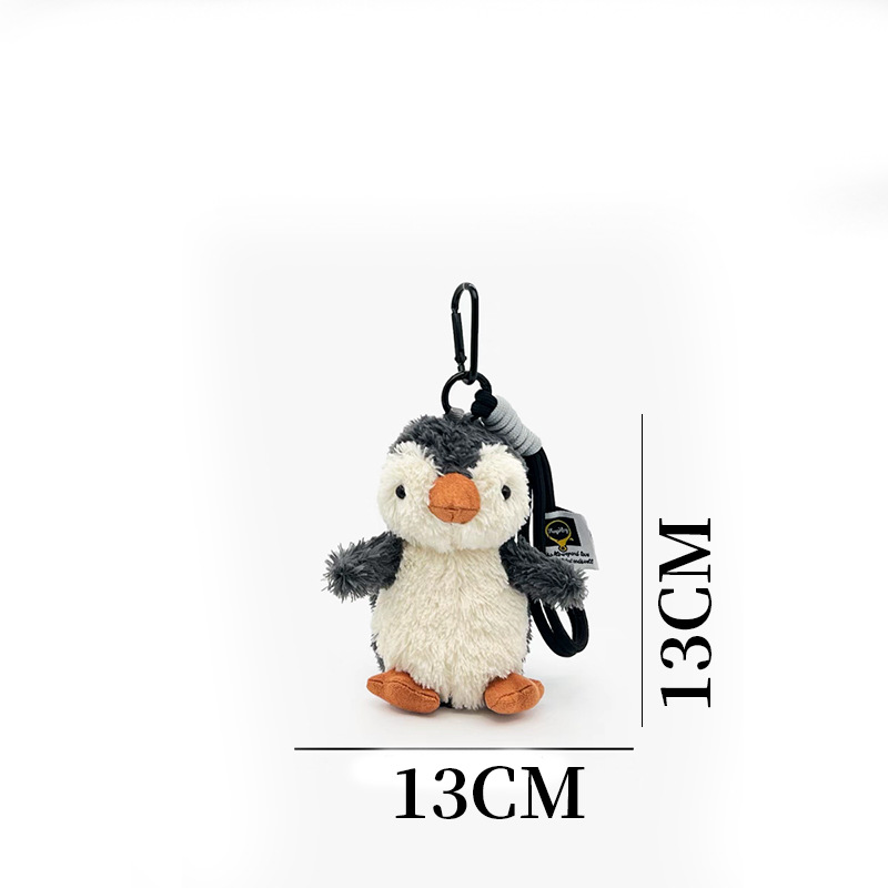cartoon animal peanut penguin plush small pendant cute penguin plush doll toy bags hanging ornament details Picture