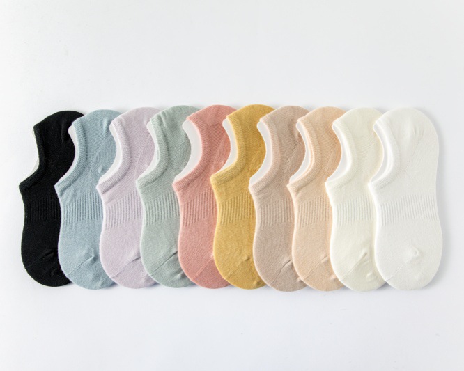 socks women's boat socks summer thin women's shallow mouth invisible silicone non-slip tight cotton spring and autumn socks wholesale Specification drawing