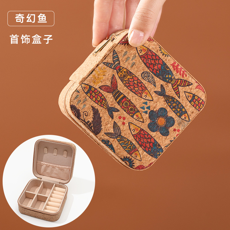 new portable travel jewelry storage box jewelry box one piece dropshipping small ring packaging jewelry box full figure