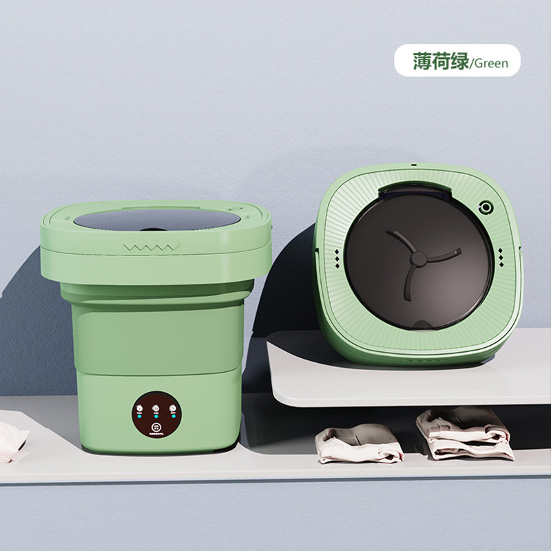 folding washing machine fully automatic washing & dehydrating all-in-one home dormitory baby underclothes panty socks mini washing machine Application Scenario