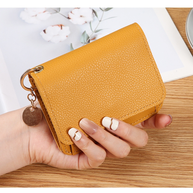[source factory] new women's wallet short coin purse mini and simple student coin purse women fashion card holder Specification drawing