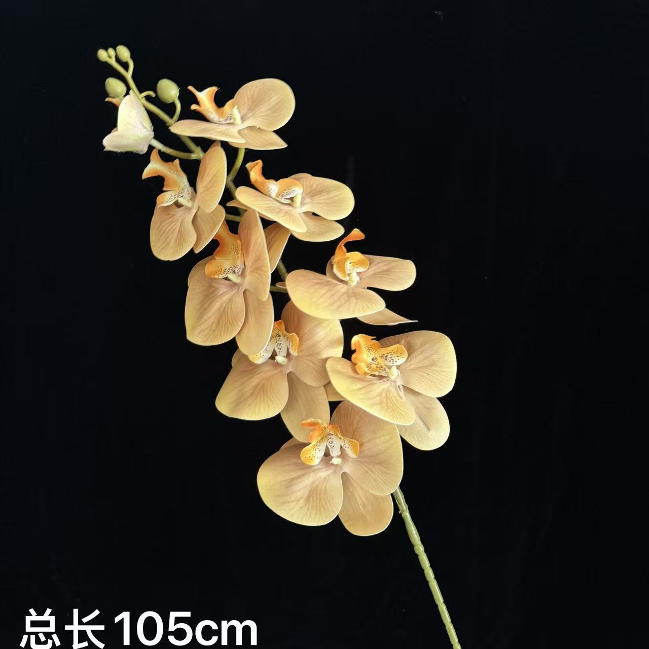 9-head film phalaenopsis artificial flower feel high sense fake flower orchid wedding flowers flower arrangement home ornamental flower details Picture